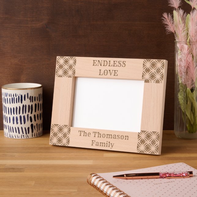 Endless Love Custom Family Name Picture Frame (Left)