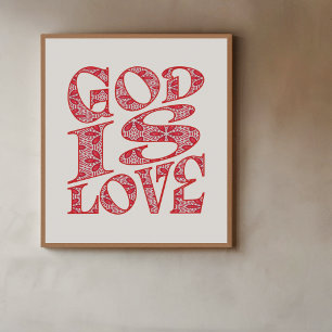 Endless Love Typography Art Poster