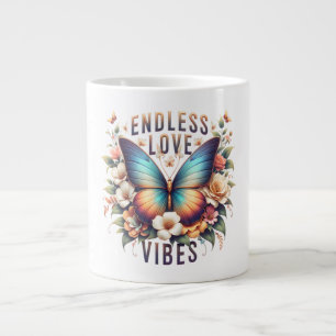 Endless Love Vibes Butterfly Art-96281 Large Coffee Mug