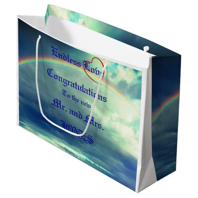 Endless Love Wedding Gift Bag (Front Angled)