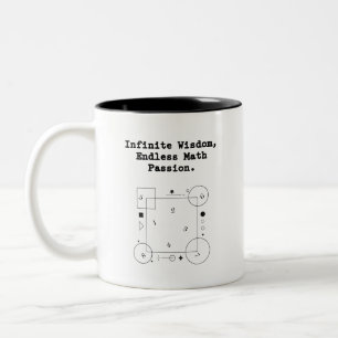 Endless Math Passion   Infinite Wisdom Educator Two-Tone Coffee Mug