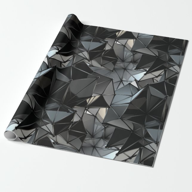 endless monochrome : wrapping paper (Unrolled)