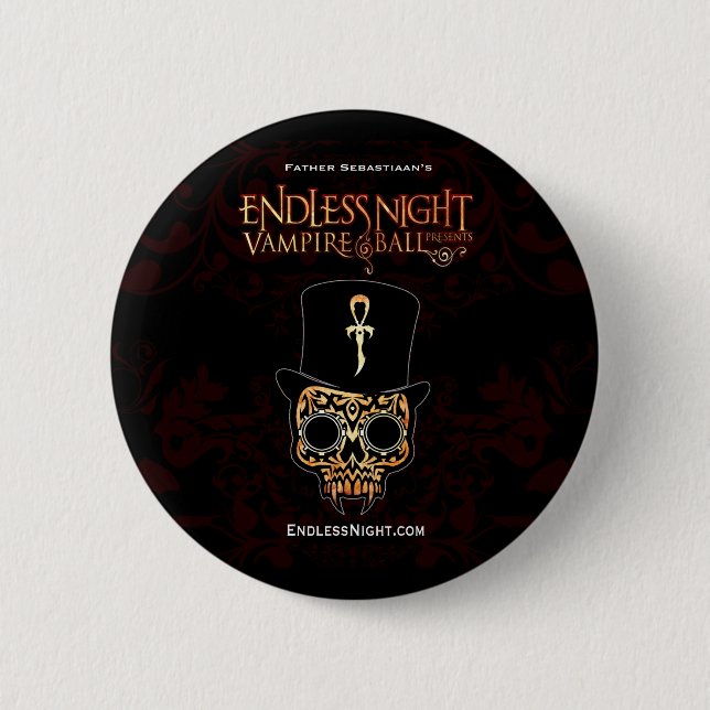 Endless Night Vampire Ball: Fred Samedi 2 Inch Round Button (Front)
