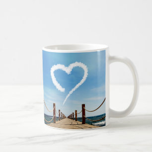 Endless Path Heart-Shaped Cloud Coffee Mug