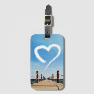 Endless Path Heart-Shaped Cloud Luggage Tag