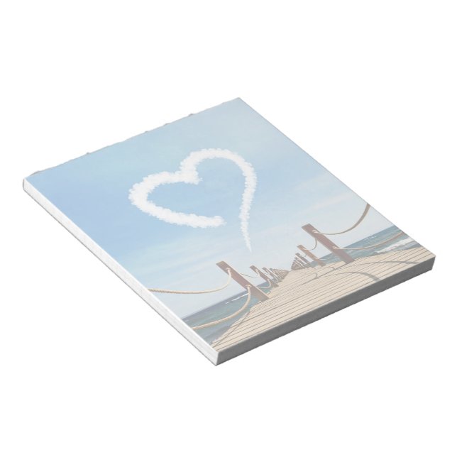 Endless Path Heart-Shaped Cloud Notepad (Angled)