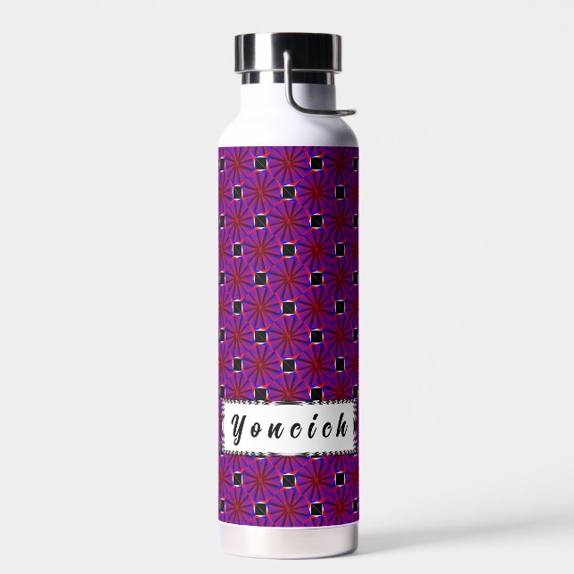 Endless Pinwheel by Kenneth Yoncich Water Bottle (Left)