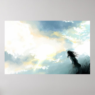 Endless Possibilities Gazing into the Sky Poster