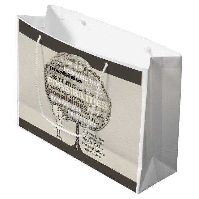 Endless Possibilities Large Gift Bag (Front Angled)