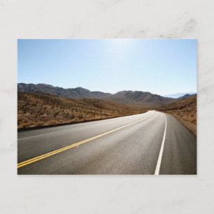 Endless Street Desert Mountain Postcard