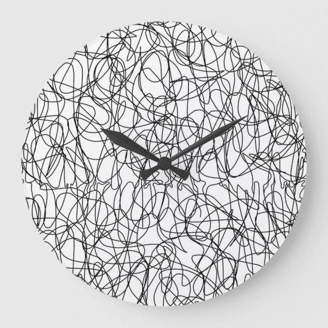 Endless String: Woven Texture Symphony Large Clock (Front)