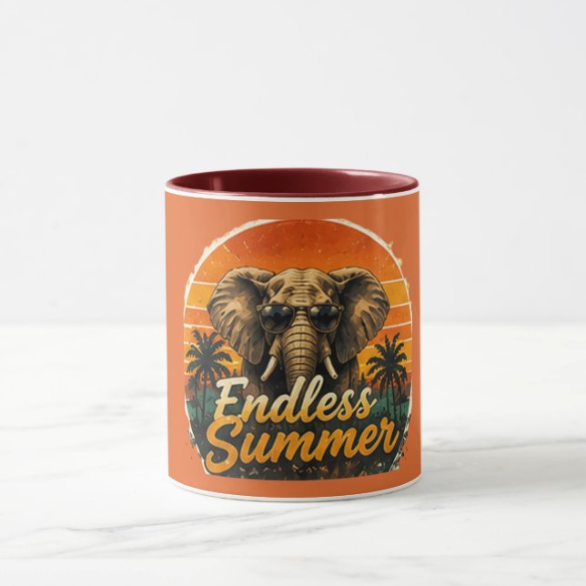 	Endless Summer Elephant Mug Red (Center)