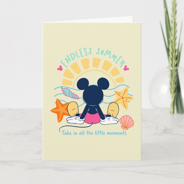 Endless Summer Mickey Mouse Card (Front)