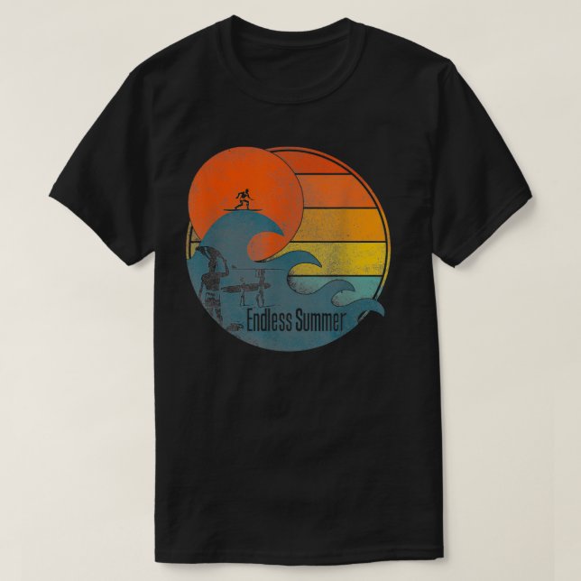 Endless Summer Waves  T-Shirt (Design Front)