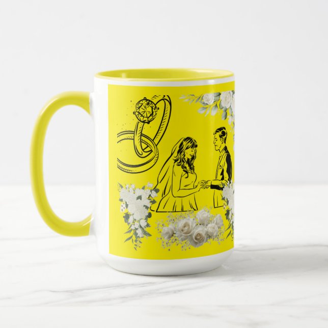 Endless vow magic yellow mug (Left)