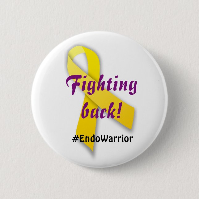 'Endo Fight' Button (Front)