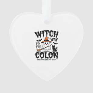 Endo Nurse Halloween Gastrointestinal Nurse Ghost Ornament
