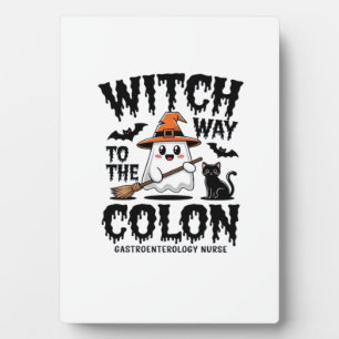 Endo Nurse Halloween Gastrointestinal Nurse Ghost Plaque