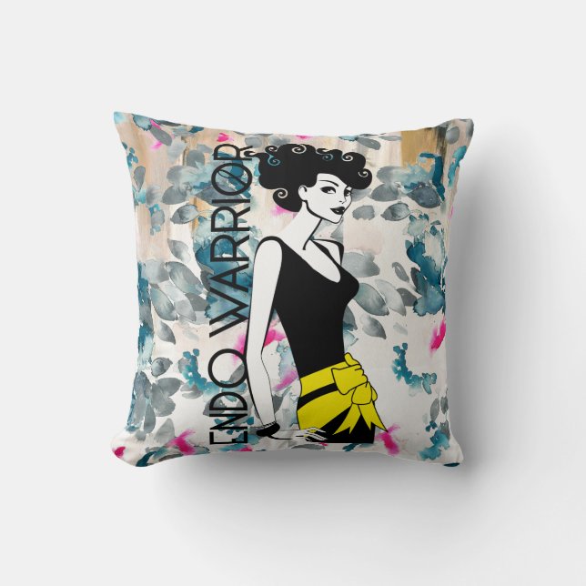 ENDO WARRIOR Polyester Throw Pillow 16" x 16" (Front)