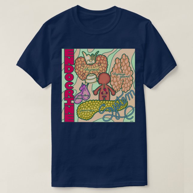 Endocrine system T-Shirt (Design Front)