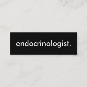 endocrinologist. mini business card