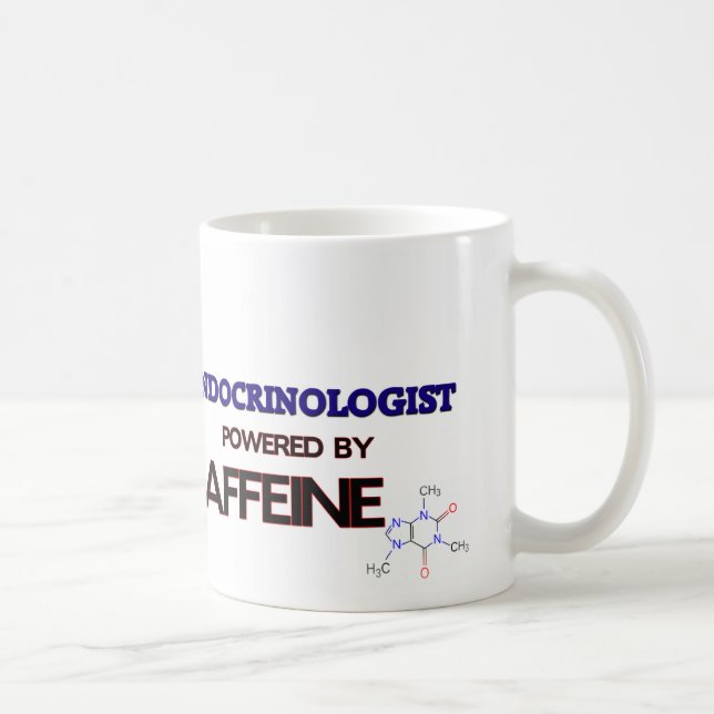 Endocrinologist Powered by caffeine Coffee Mug (Right)