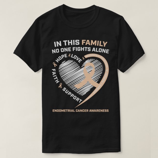 Endometrial Cancer Awareness Gifts Women Endometri T-Shirt (Design Front)