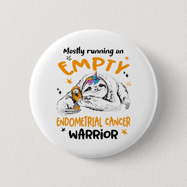 Endometrial Cancer Awareness Month Ribbon Gifts 2 Inch Round Button (Front)