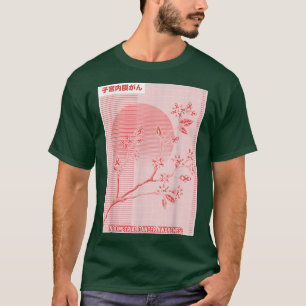 Endometrial Cancer Awareness Sakura Cherry Blossom T-Shirt