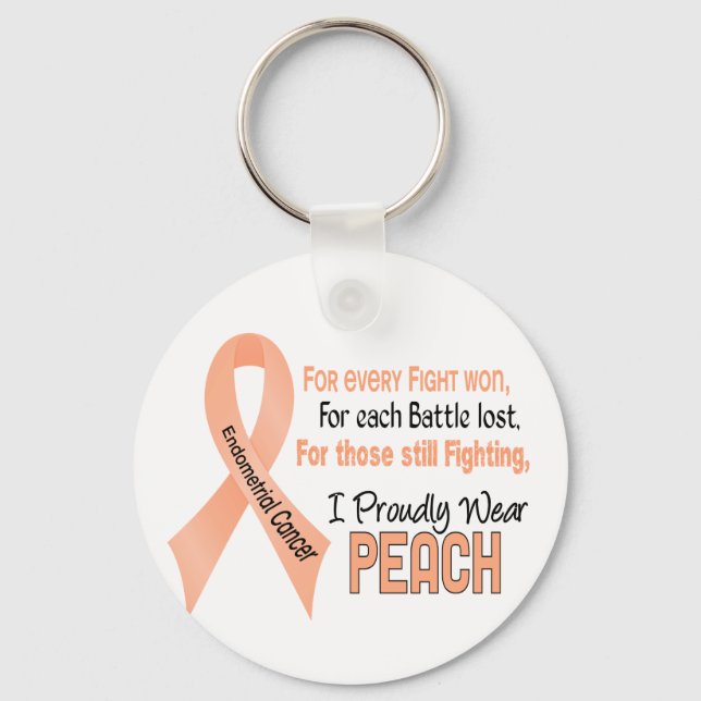 Endometrial Cancer For Every…..I Proudly Wear Peac Keychain (Front)