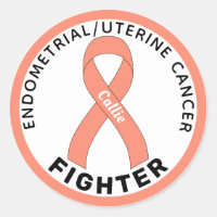 Endometrial/Uterine Cancer Fighter Ribbon White
