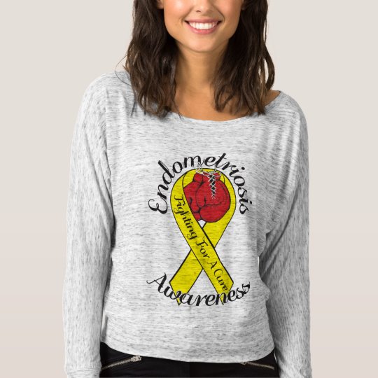 ENDOMETRIOSIS AWARENESS Bella+Canvas Long Sleeves T-shirt