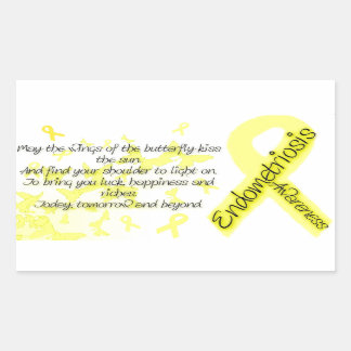 Endometriosis awareness Butterfly Quote Sticker
