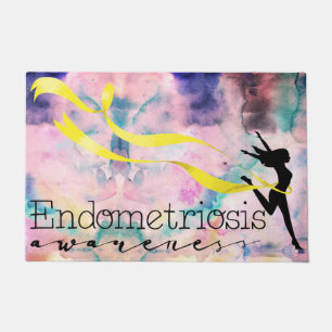 Endometriosis Awareness Door Mat