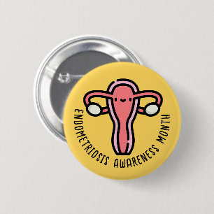 Endometriosis Awareness Month 2 Inch Round Button