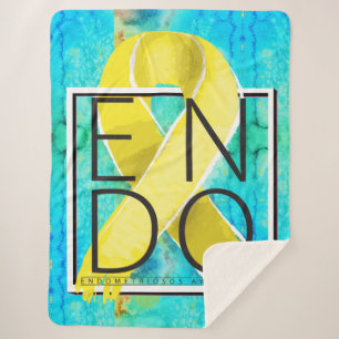 Endometriosis Awareness Sherpa Blanket