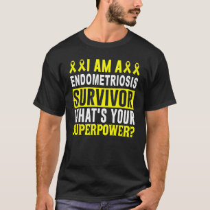 Endometriosis Awareness Survivor Yellow Ribbon Sup T-Shirt