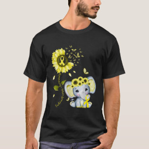 Endometriosis Awareness Yellow Hippie Sunflower El T-Shirt