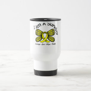 Endometriosis Cancer Butterfly I Am A Survivor Travel Mug