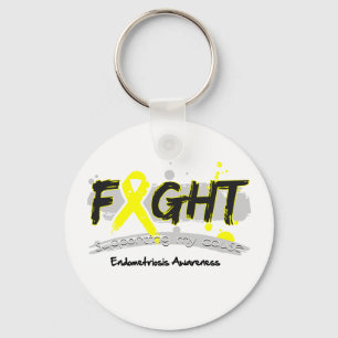 Endometriosis FIGHT Supporting My Cause Keychain