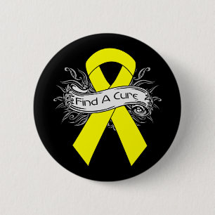 Endometriosis Find A Cure Ribbon 2 Inch Round Button