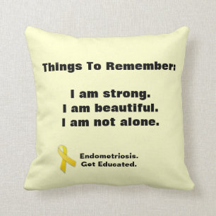 Endometriosis: Things To Remember pillow
