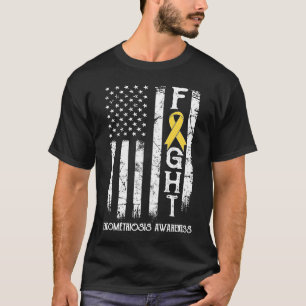 Endometriosis Warrior US Flag T-Shirt