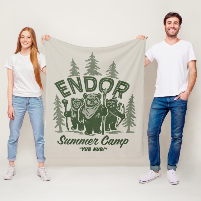 Endor Summer Camp Fleece Blanket (In Situ)