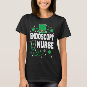 ENDOS Nurse St Patrick's Day Lucky Nurse Shamrock T-Shirt