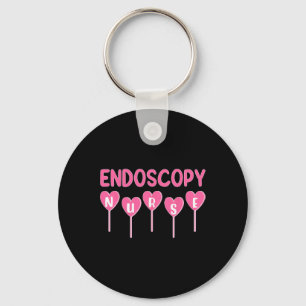 Endoscopy Nurse Hearts Candy Valentine Gastroenter Keychain
