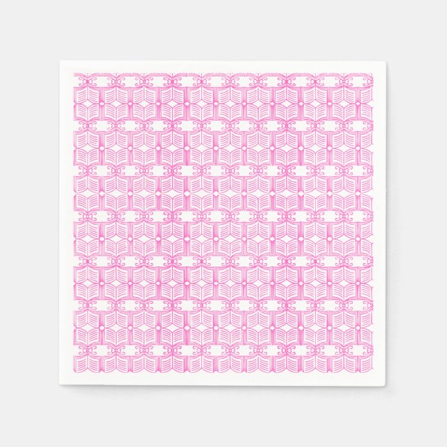 Endpaper Book Pattern  Napkin (Front)