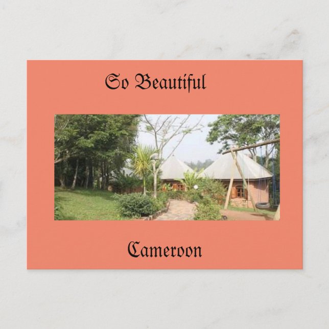 endroit de Loisir au Cameroun Holiday Postcard (Front)
