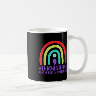 #endthestigma - Mental Health Awareness Semicolon Coffee Mug