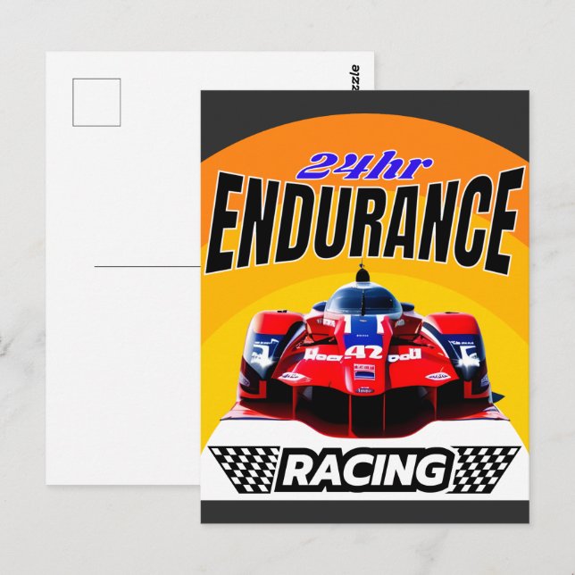 ENDURANCE RACING POSTCARD (Front/Back)